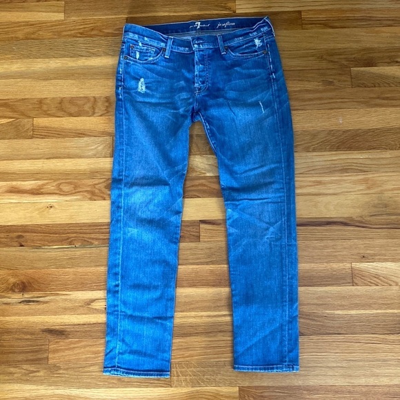 7 For All Mankind Women’s Josefina Blue Jeans Size 29 - Picture 2 of 6